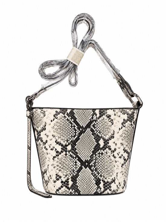 Unbranded Handbags - Women’s Snake Print Crossbody Bag Neutral Faux Leather Shoulder Purse NWOT